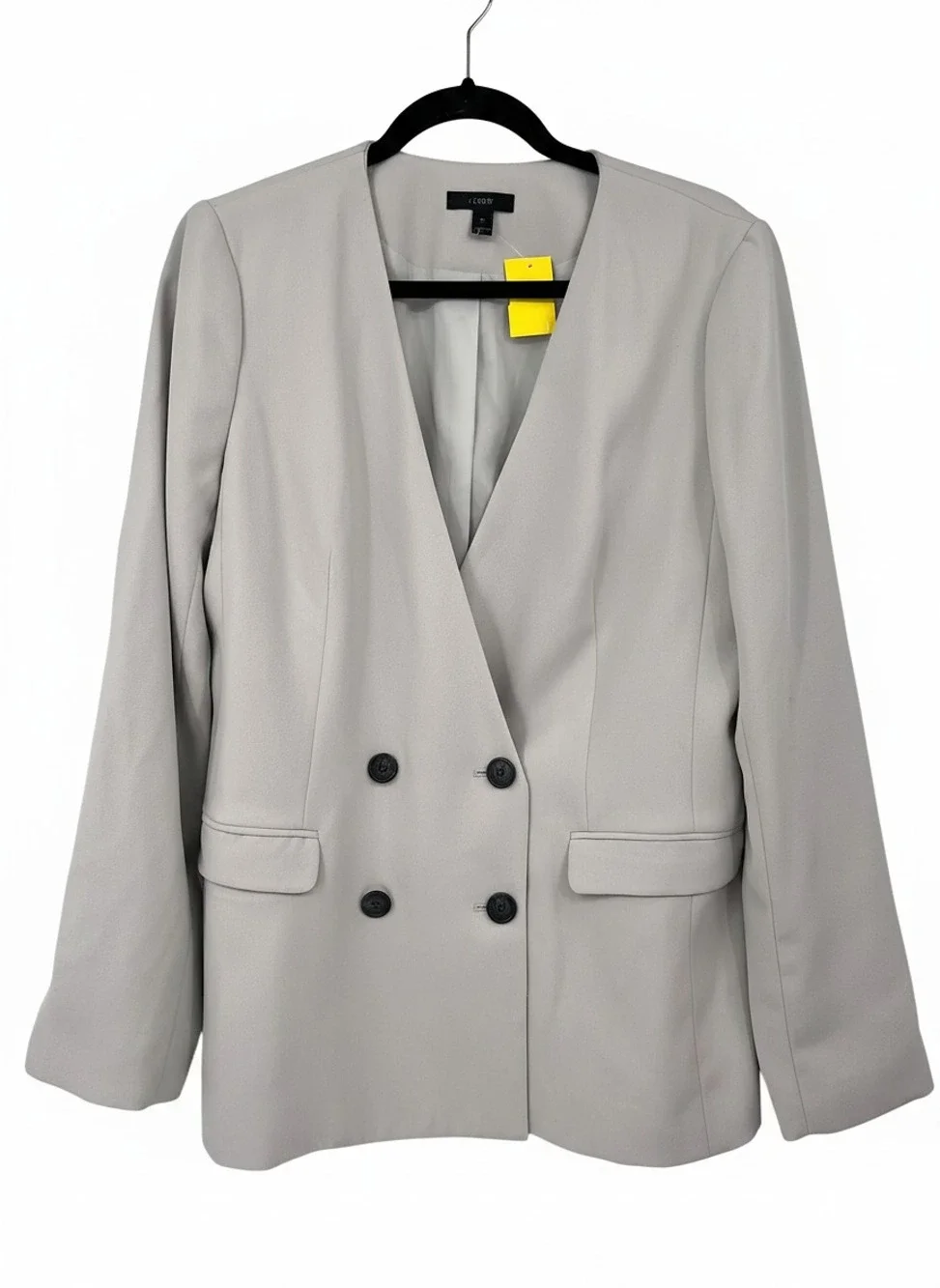 J. Crew Gray Blazer 365 Crepe | Regular 12, Polyester
